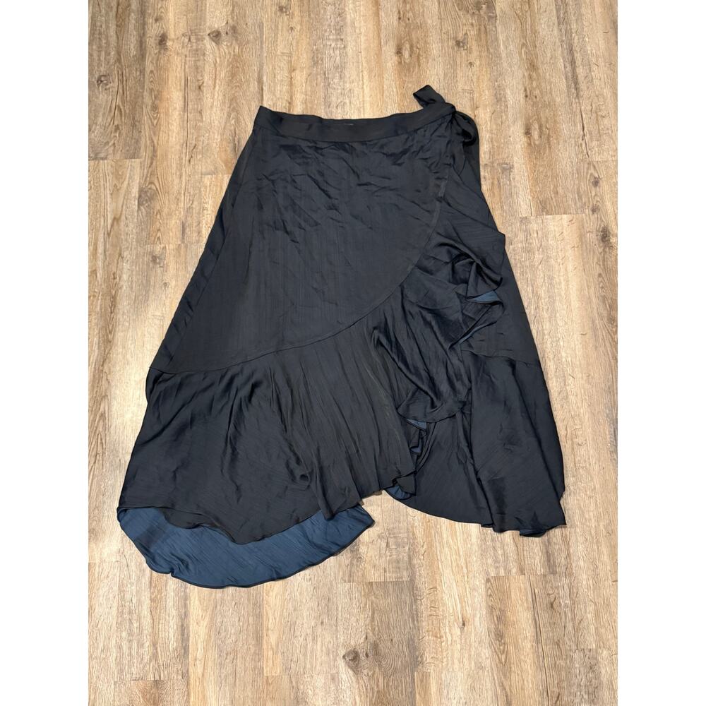 Anthropologie Maeve Womens Ruffle Wrap Midi Skirt Size 1X